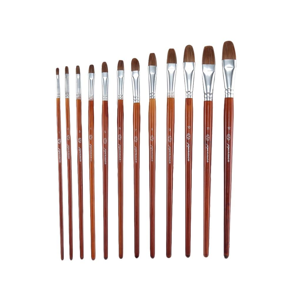 Amazon.co.jp: Zhi Jin 12Pcs 画材筆 専門家 美術学生用品 水彩